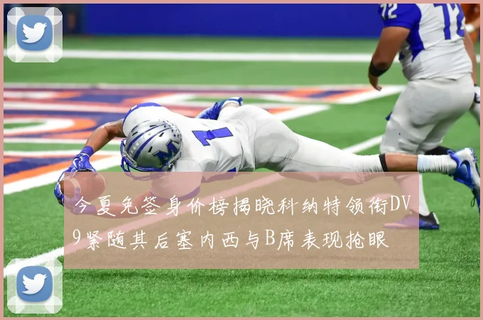 今夏免签身价榜揭晓科纳特领衔DV9紧随其后塞内西与B席表现抢眼