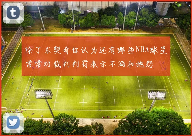 除了东契奇你认为还有哪些NBA球星常常对裁判判罚表示不满和抱怨